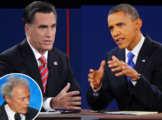Mitt Romney, President Barack Obama, Clint Eastwood Mitt Romney, President Barack Obama, Clint Eastwood
